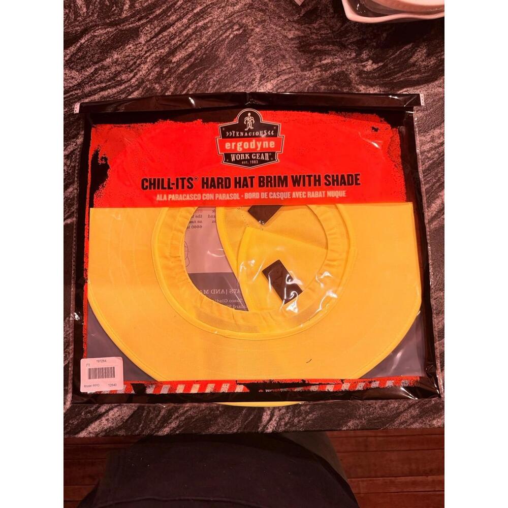 Ergodyne Chill Its 6660 Universal Hard Hat Brim Sun Shade with Neck Flap